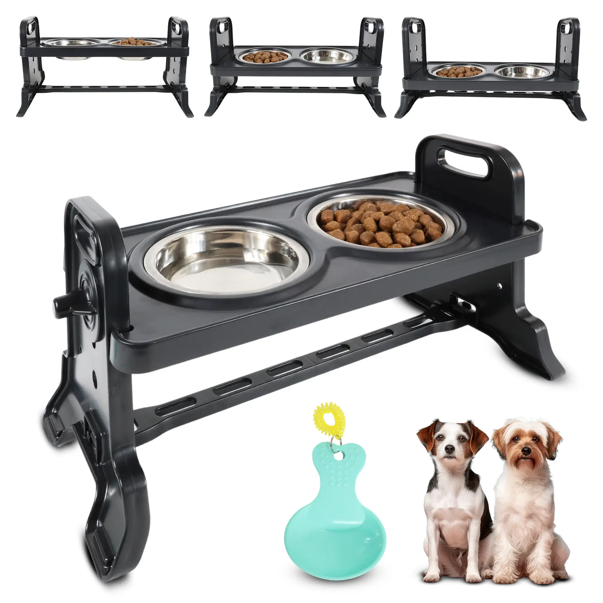 comedero elevado para perros y gatos medianos o pequeños